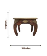 Handcrafted Indian Sheesham Wood Coffee Table - Image 2