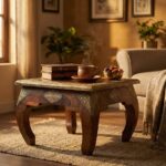 Handcrafted Indian Sheesham Wood Coffee Table