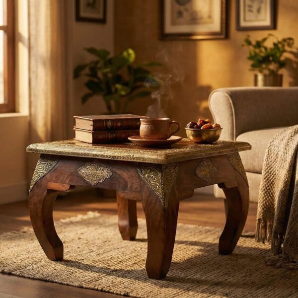 Handcrafted Indian Sheesham Wood Coffee Table