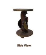Exotic Hand Carved Swan Pedestal Table - Image 3