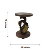 Exotic Hand Carved Swan Pedestal Table - Image 2