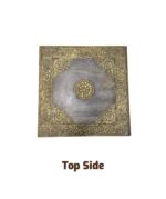 Rustic Wooden Pedestal Side Table - Image 5