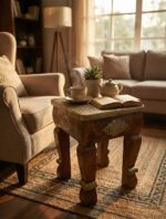 Industrial Chic Accent Side Table |