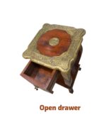 Handcrafted Traditional Coffee Table Stool - Image 3