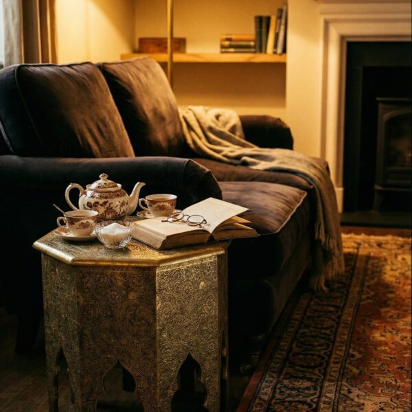 The Moroccan-Inspired Brass End Table