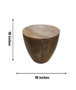The Rustic Tapered Drum Side Table - Image 2