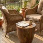 The Rustic Tapered Drum Side Table