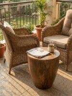 The Rustic Tapered Drum Side Table