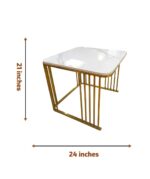 The Ultra-Modern Gold C-Base Desk/Console - Image 2
