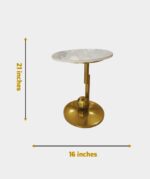 The Glamorous Pedestal Accent Table - Image 2