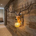 Golden Deer Wall Sconce Lamp