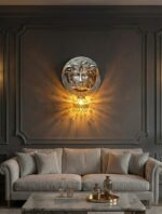 Silver Medusa Head Sconce