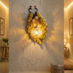 Peacock Pair Wall Sconce Lamp