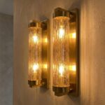 Golden Ripple Wall Light