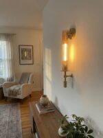 Vintage Gold Glass Sconce