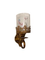 Antique Floral Wall Sconce - Image 2