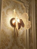 Luxury Rose Gold Butterfly Wall Sconce