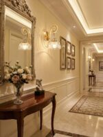Luxury Crystal Accented Sconce