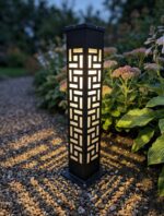 Modern Geometric Outdoor Bollard Light - Image 2