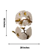 Serene Aviary: Two-Piece Sculptural Branch and Bird Wall Art Set - Image 2