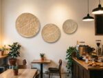 Set of 3 Textured Golden Sun Discs