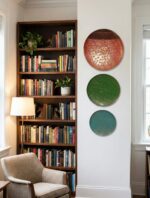 Textured Polka Dot Decorative Metal Wall Discs - Three-Size Vibrant Wall Art
