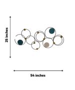 Modern Celestial Interlock Geometric Circular Metal Wall Art - Image 2