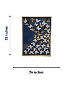 Framed "Swarm of Elegance" 3D Butterfly Wall Art - Image 2