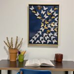 Framed "Swarm of Elegance" 3D Butterfly Wall Art