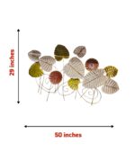 Luxury Multi-Color Metal Leaf Sculpture - Image 2