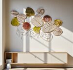 Luxury Multi-Color Metal Leaf Sculpture
