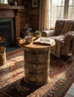 Vintage Metal Side Table