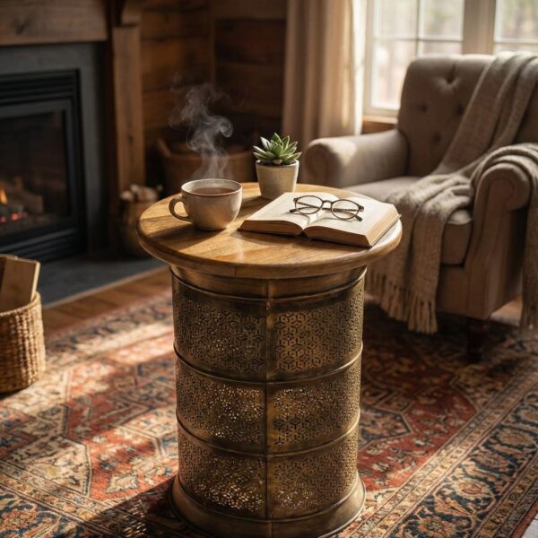 Vintage Metal Side Table