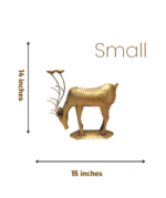 Majestic Golden Reindeer Metal Candle Holders - Image 5
