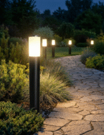 Slim Outdoor LED Bollard Light