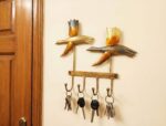 Vintage-Style Flying Birds Metal Wall-Mounted Key Holder