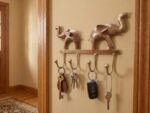 Handcrafted Elephant Design Metal Wall Key Holder