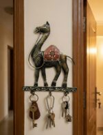 Handcrafted Camel Design Metal Wall Key Holder