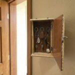 Handcrafted Floral Tile Key Cabinet