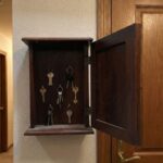 Vintage Wooden Key Cabinet