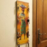 Vibrant African Tribal Art Decorative Key Holder