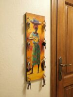 Vibrant African Tribal Art Decorative Key Holder