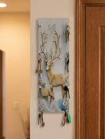 Elegant Deer & Fawn Decorative Wall-Mounted Key Holder