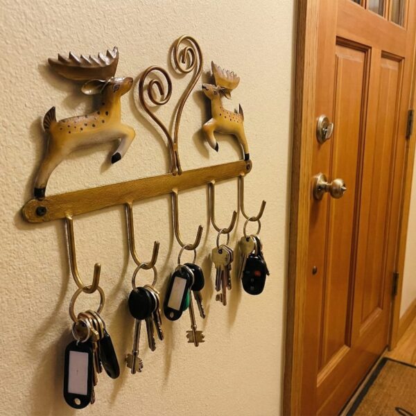 Deer Design Wall Key Holder