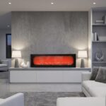 Modern Black Fireplace
