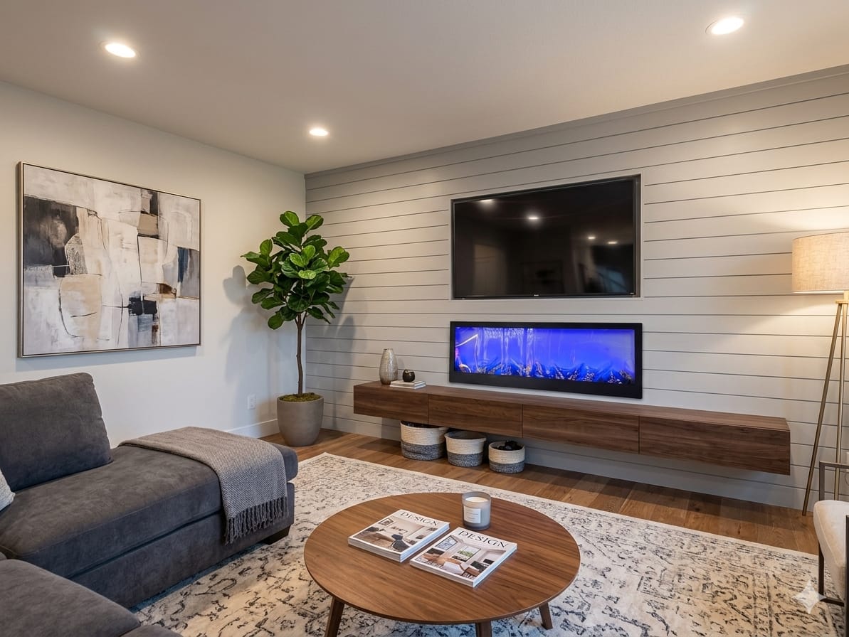 3e RGB Glow Fireplace - Image 1