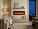 Grand Antique Wooden Finish Fireplace